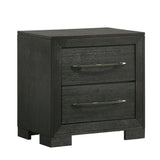 Allan Black 5-Piece King Panel Bedroom Set - Ornate Home
