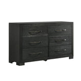 Allan Black 4-Piece King Bedroom Set with 2 Nightstands & Dresser - Ornate Home
