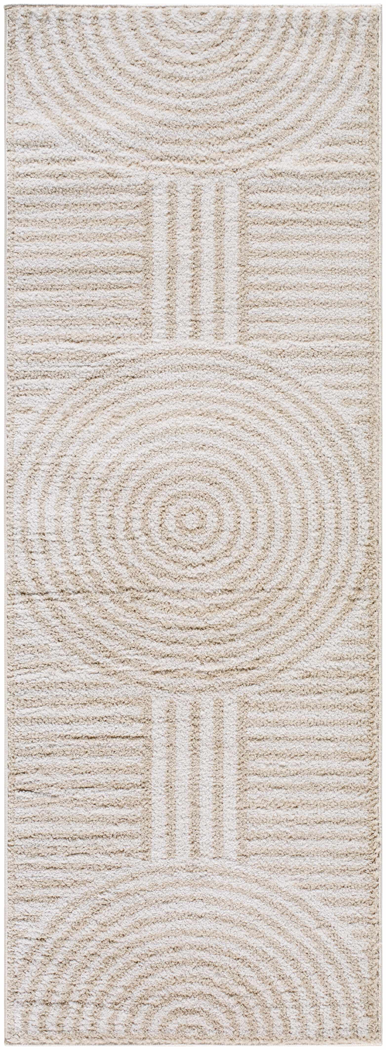 Allard Beige Washable Area Rug - Ornate Home