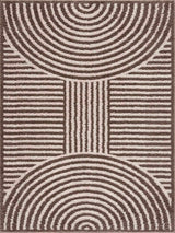 Allard Brown Washable Area Rug - Ornate Home