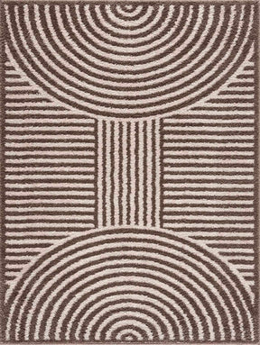 Allard Brown Washable Area Rug - Ornate Home