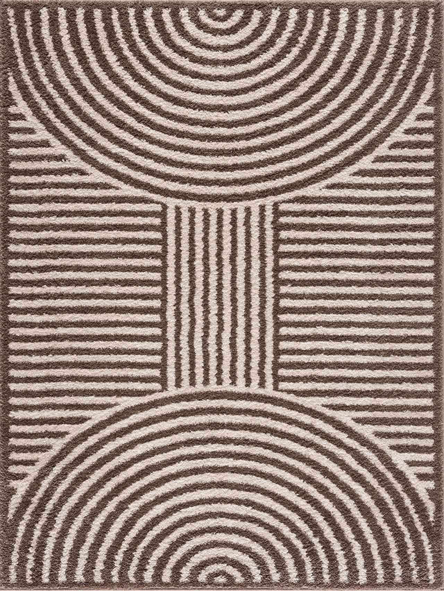 Allard Brown Washable Area Rug - Ornate Home