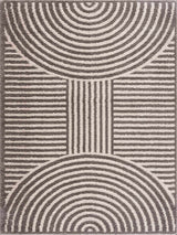 Allard Charcoal Washable Area Rug - Ornate Home