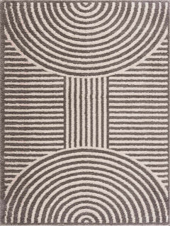 Allard Charcoal Washable Area Rug - Ornate Home