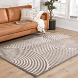 Allard Charcoal Washable Area Rug - Ornate Home