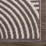 Allard Charcoal Washable Area Rug - Ornate Home