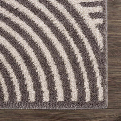Allard Charcoal Washable Area Rug - Ornate Home