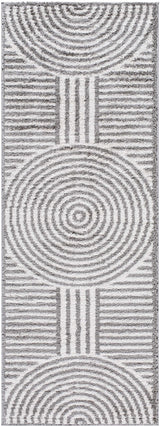 Allard Charcoal Washable Area Rug - Ornate Home