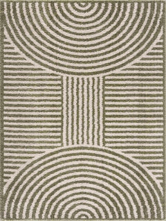 Allard Green Washable Area Rug - Ornate Home