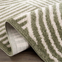 Allard Green Washable Area Rug - Ornate Home