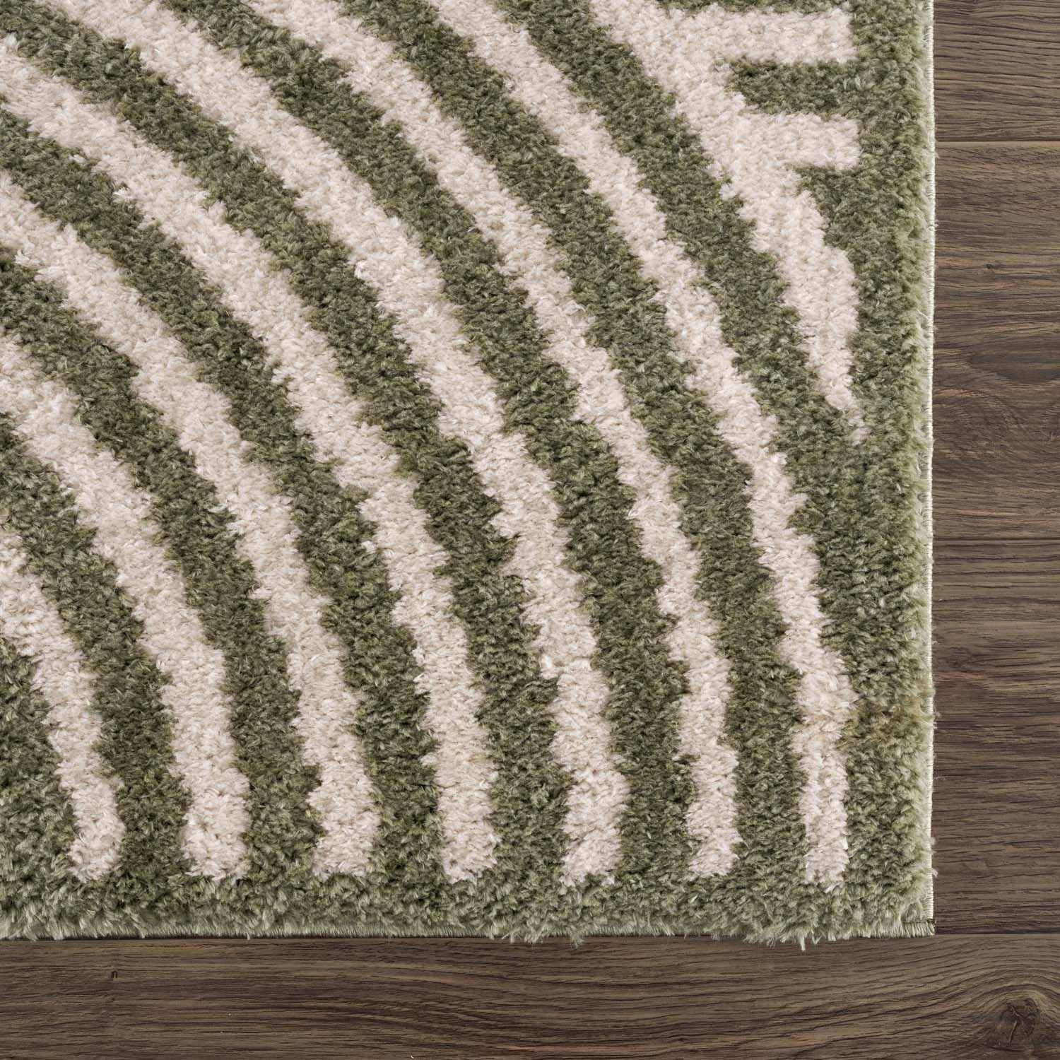 Allard Green Washable Area Rug - Ornate Home
