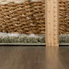 Allard Green Washable Area Rug - Ornate Home