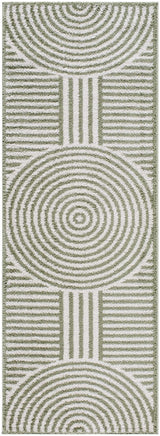 Allard Green Washable Area Rug - Ornate Home