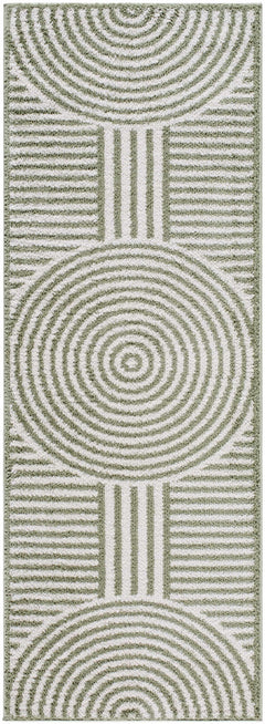 Allard Green Washable Area Rug - Ornate Home