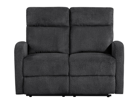 Allen Dark Gray Double Reclining Loveseat - Ornate Home