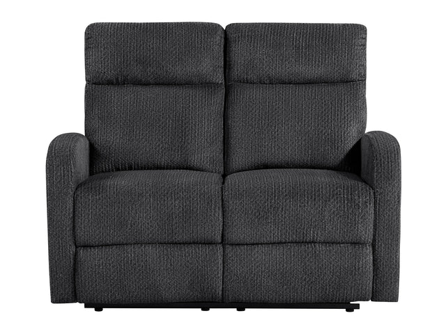 Allen Dark Gray Double Reclining Loveseat - Ornate Home