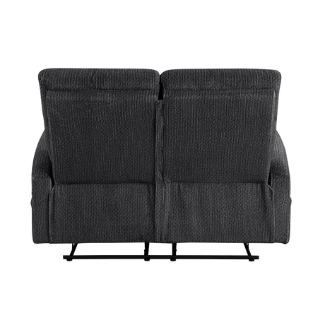 Allen Dark Gray Double Reclining Loveseat - Ornate Home