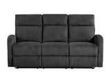 Allen Dark Gray Double Reclining Sofa - Ornate Home