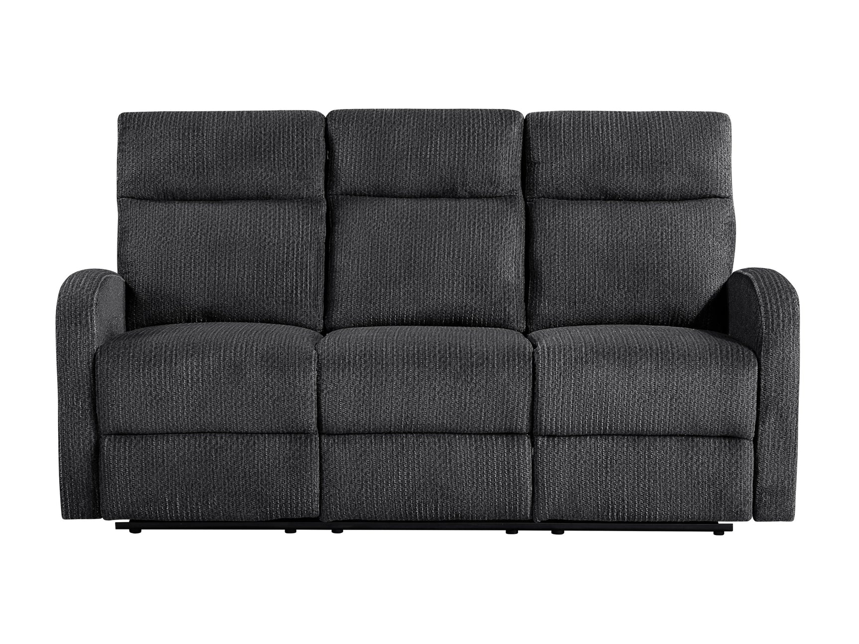 Allen Dark Gray Double Reclining Sofa - Ornate Home