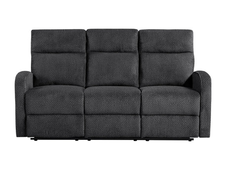Allen Dark Gray Double Reclining Sofa - Ornate Home