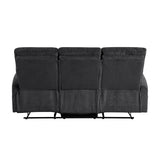 Allen Dark Gray Double Reclining Sofa - Ornate Home