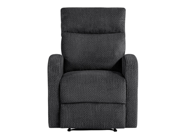 Allen Dark Gray Reclining Chair - Ornate Home