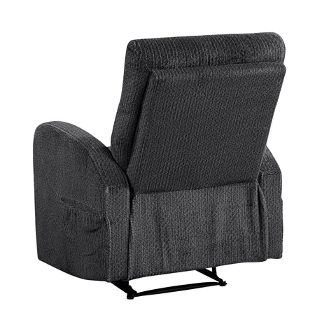 Allen Dark Gray Reclining Chair - Ornate Home