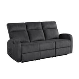 Allen Dark Gray Sofa and Loveseat - Ornate Home
