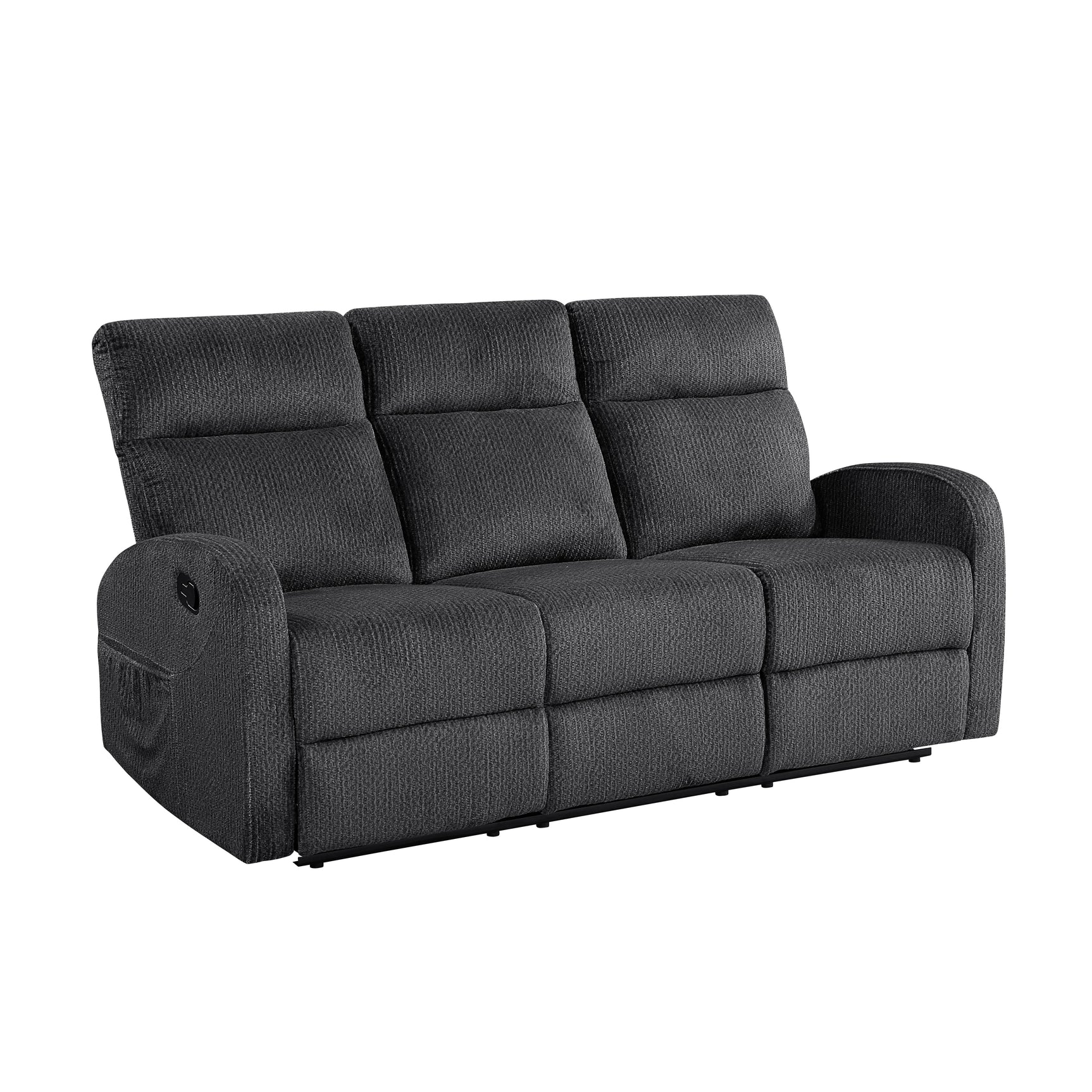 Allen Dark Gray Sofa and Loveseat - Ornate Home