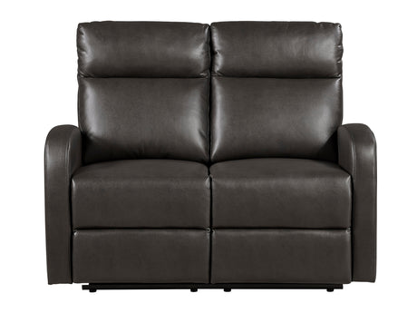 Allen Espresso Double Reclining Loveseat - Ornate Home