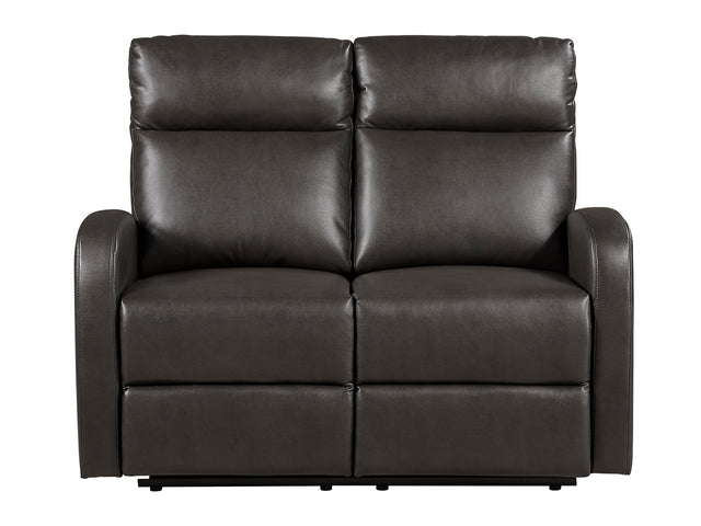 Allen Espresso Double Reclining Loveseat - Ornate Home