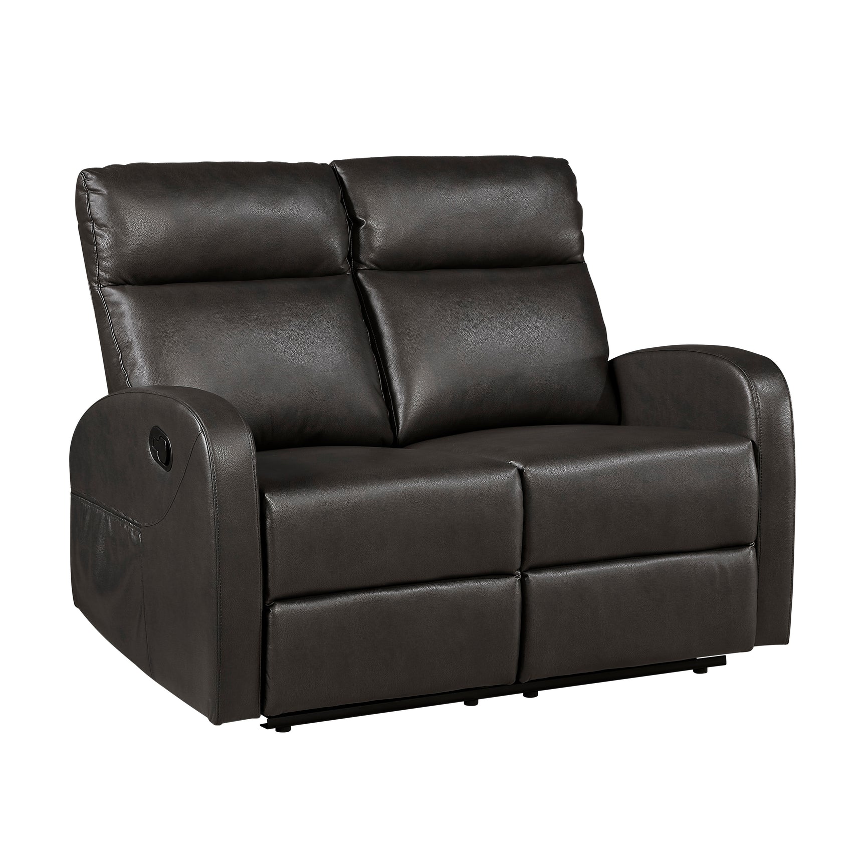 Allen Espresso Double Reclining Loveseat - Ornate Home