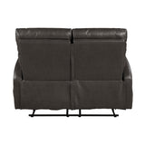Allen Espresso Double Reclining Loveseat - Ornate Home