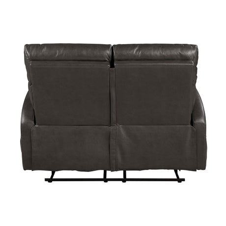 Allen Espresso Double Reclining Loveseat - Ornate Home