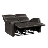 Allen Espresso Double Reclining Loveseat - Ornate Home