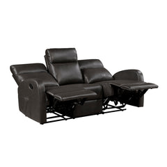 Allen Espresso Double Reclining Sofa - Ornate Home