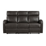 Allen Espresso Sofa and Loveseat - Ornate Home