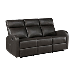 Allen Espresso Sofa and Loveseat - Ornate Home