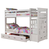 Allentown White Twin/Twin Bunk Bed & Trundle - Ornate Home