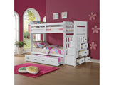 Allentown White Twin/Twin Bunk Bed & Trundle - Ornate Home