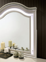 Allie Pearl White 4 Pc. Full Bedroom Set - Ornate Home