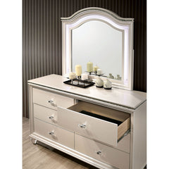 Allie Pearl White 4 Pc. Twin Bedroom Set - Ornate Home