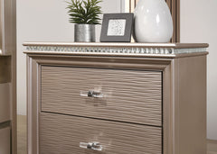 Allie Rose Gold 4 Pc. Twin Bedroom Set - Ornate Home