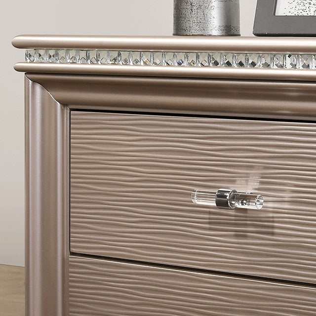 Furniture of America Allie Rose Gold Dresser
