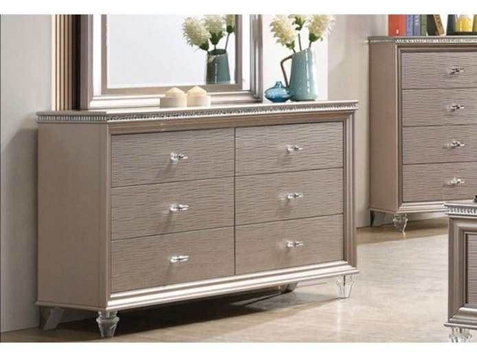 Allie Rose Gold Dresser - Ornate Home