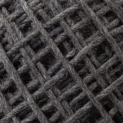 Allium Dark Gray Handwoven Wool Cylindrical Pouf - Ornate Home