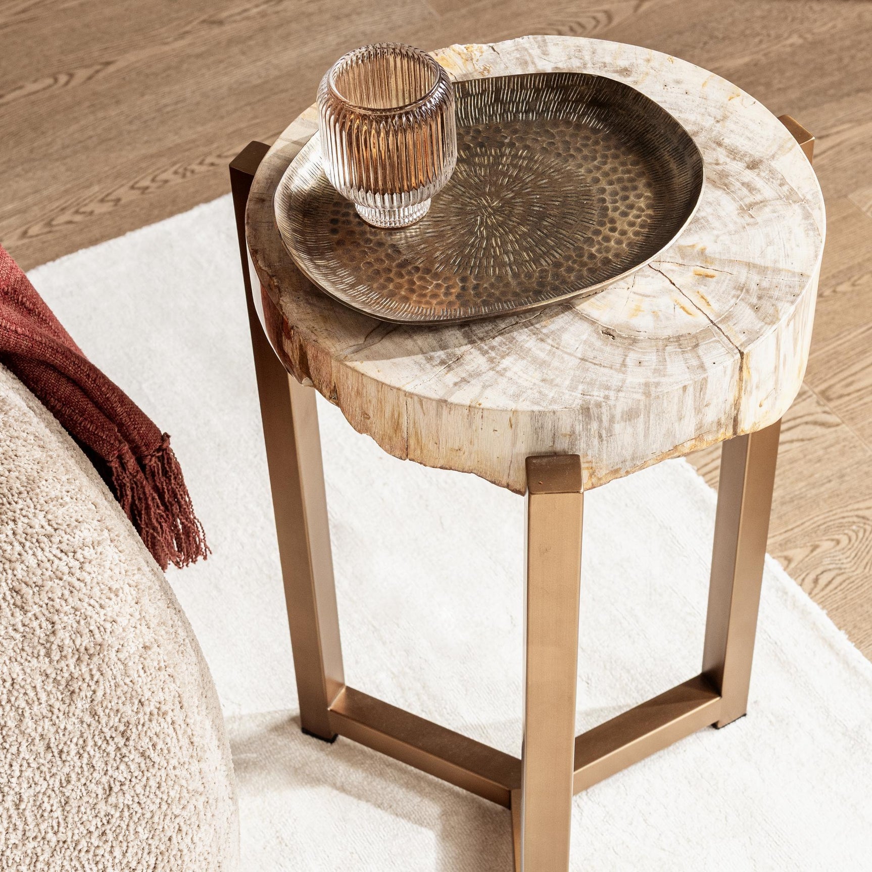 Alliza Natural Large Accent Table - Ornate Home