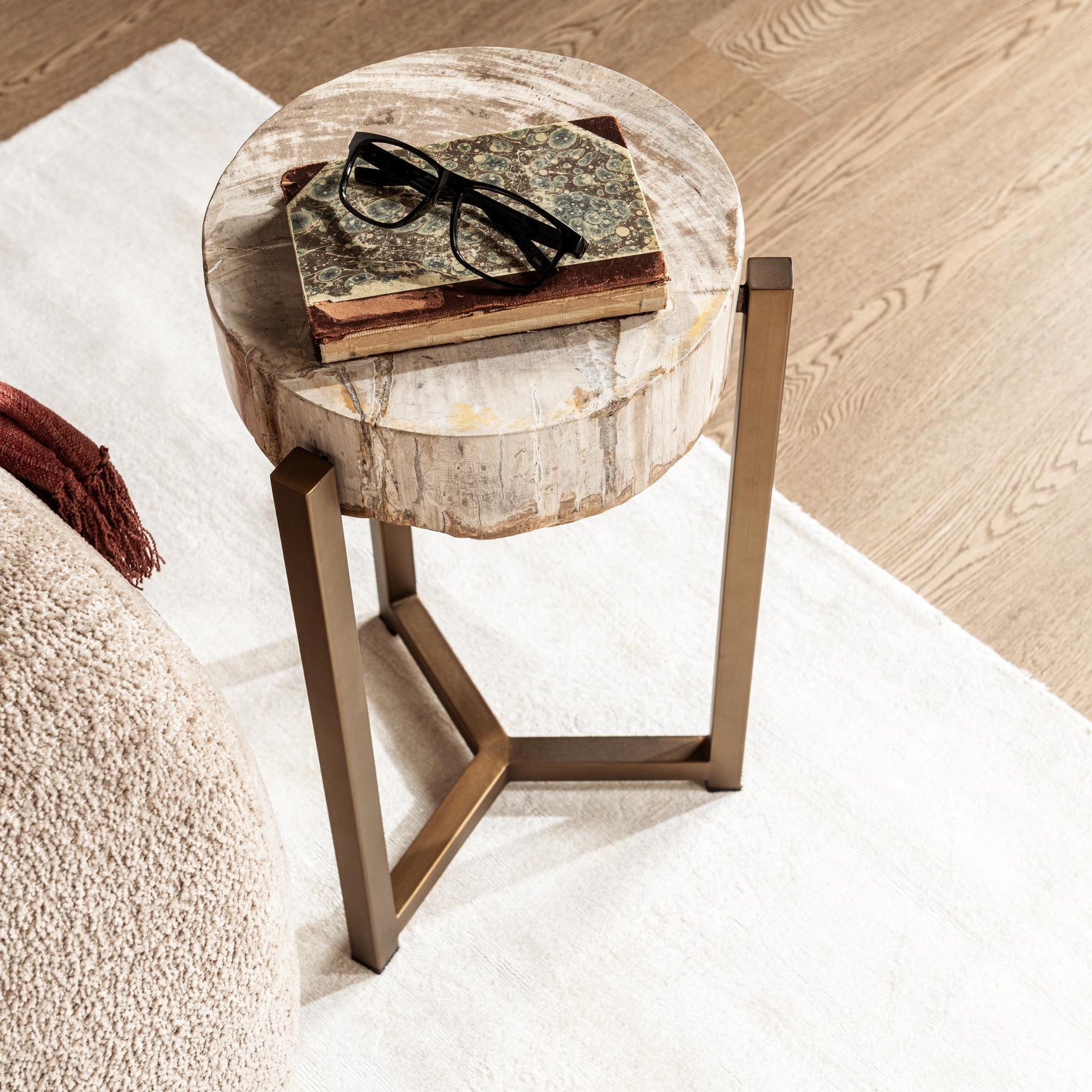 Alliza Natural Medium Accent Table - Ornate Home