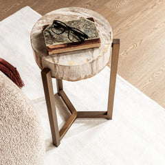 Alliza Natural Medium Accent Table - Ornate Home