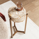 Alliza Natural Small Accent Table - Ornate Home